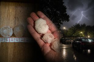 Nocne nawałnice. Z nieba poleciały wielkie lodowe kule