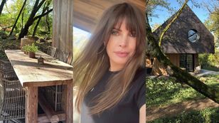 Agnieszka Dygant chwali się swoją LEŚNĄ CHATKĄ w jesiennym anturażu (ZDJĘCIA)