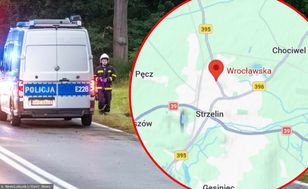 Karambol pod Strzelinem. Sprawca zabrany do szpitala śmigłowcem