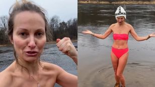 Morsująca Joanna Moro pozdrawia z lodowatej wody: "Ciało pamięta, iż jest stworzone do czegoś więcej niż ciepły koc" (WIDEO)