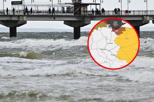 Very strong wind in northern Poland. Known where it blows the most