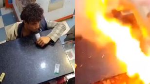 Niebezpieczna zabawa w Indiach. Bateria wybuchła w jego ustach