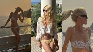 Claudia Schiffer eksponuje zabójczą sylwetkę na greckich wczasach. Dacie wiarę, że ma 55 lat? (ZDJĘCIA)