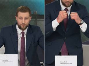 Bokserski pokaz Miłosza Kłeczka. To miało symbolizować prezydenta