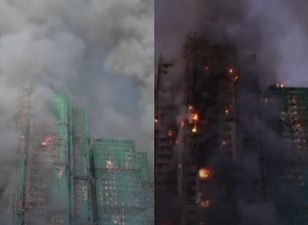 Pożar wieżowców w Hongkongu. Są ranni i zabici