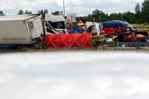 Tragedia na A1. Urzędnik jechał sprawdzić zabezpieczenia, nie zdążył