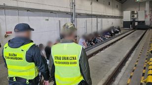 27 migrantów ukrytych w naczepie z torfem na granicy z Litwą