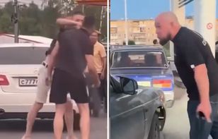 Dantejskie sceny w Rosji. Bójki na stacjach benzynowych