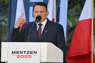 Incydent na wiecu Mentzena. Interweniowała policja