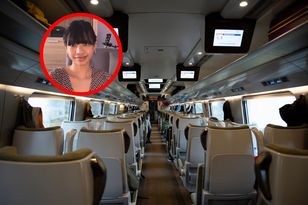 Indonesian TikToker stunned by the silence and calm on a Polish train