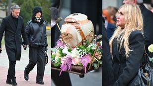Pogrzeb Agnieszki Maciąg. Modelkę żegnają mąż i znani przyjaciele (ZDJĘCIA)