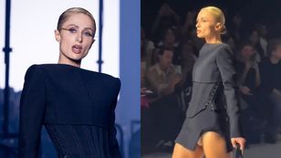 Paris Hilton paraduje po wybiegu w roli modelki podczas pokazu Muglera. Internauci zawiedzeni: “Jak ona chodzi?” (ZDJĘCIA)