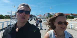 Rumuńscy influencerzy uciekli przed upałami do Sopotu i zachwycili się Bałtykiem