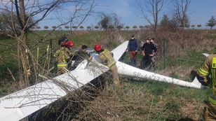 Awaryjne lądowanie szybowca. Pilot bez poważnych obrażeń