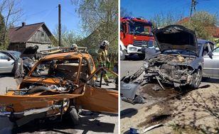 Poważny wypadek w Zawiszynie. Lądował śmigłowiec LPR