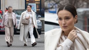 Ciężarna Marina Łuczenko i jej torebka za 176 tysięcy złotych kroczą dumnie po ulicach Warszawy w asyście mamy (ZDJĘCIA)