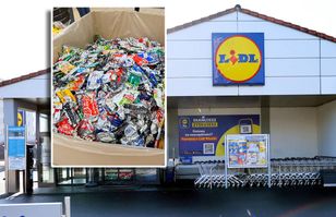 Tak wyglądają puszki, po wyjęciu z butelkomatu Lidla [ZDJĘCIA]