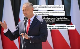 Zełenski odesłał order. Światowe media reagują