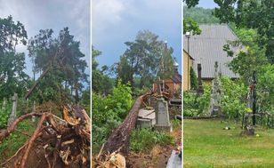 Nawałnica uszkodziła XIX-wieczną cerkiew i cmentarz w Mostowlanach