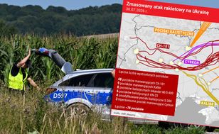 Setki kilometrów tras i 10-metrowy lej w Polsce. Tak wyglądał zmasowany atak Rosji