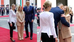 Marta i Karol Nawroccy z wizytą we Włoszech. Para prezydencka została przywitana przez premier Giorgię Meloni (ZDJĘCIA)