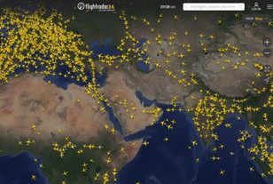 Tak wygląda teraz niebo nad Bliskim Wschodem. Tysiące lotów odwołanych