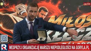 Kłeczek pokazał zegarek, który nazywa się jak słynny kanał TV. "Zakleiliśmy nazwę, żeby KRRiT nie robiła nieprzyjemności"