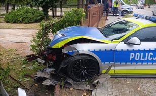 Famous police Mustang crashed. It was in service for less than four months