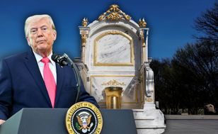 "Tron godny króla" na National Mall. Waszyngton śmieje się z remontów