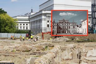 Pamiątki z przeszłości. Trwają wykopaliska wokół Pałacu Brühla w stolicy