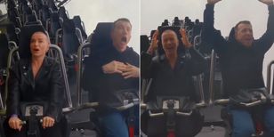Maffashion and Alan Andersz ride Hyperion at Energylandia — video goes viral