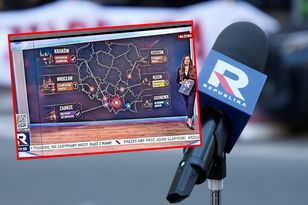 Republika pokazała mapę Polski z rażącymi błędami. Zareagował Rachoń