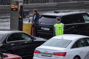 Russia sends teachers and officials to fuel stations to manage queues amid shortage