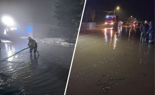 Najpierw mróz i śnieg, teraz roztopy. Woda zalewa drogi i domy