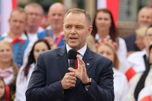 Nawrockiego zapytano o sytuację w PiS. Krótki komentarz