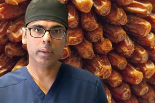 Gut doctor Dr. Sethi's favourite snack: dates with peanut butter