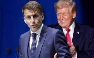 "Błaga go o to". Macron namawia Trumpa do przyjazdu
