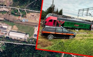 Lokomotywa wykoleiła się w Zagnańsku – ciągnęła 14 wagonów z kruszywem