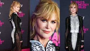 58-letnia Nicole Kidman eksponuje zabójczą sylwetkę w dopasowanej kreacji z prześwitami. Petarda? (ZDJĘCIA)