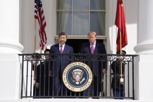 Trump powitał Xi Jinpinga w Białym Domu, Doszło do małego incydentu