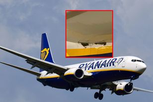Lecieli z "dziurą" w samolocie. Ryanair mówi, iż tak ma być