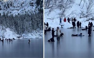 Urządzili sobie lodowisko. TPN ostrzega przed tragedią