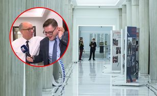 Czarzasty objął reportera. "Niech się pan nie denerwuje"