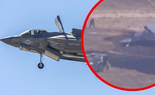 F-35 runął na ziemię. Incydent w bazie lotniczej w USA