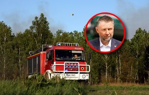 Kierwiński o pożarze lasu pod Warszawą. "Kluczowe kilka godzin"
