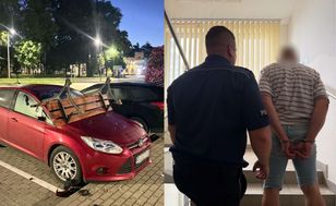 47-latek urządził nocną demolkę. Szybka akcja policji