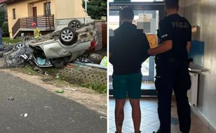 Pijany 23-latek wjechał w dom. Był pod wpływem narkotyków