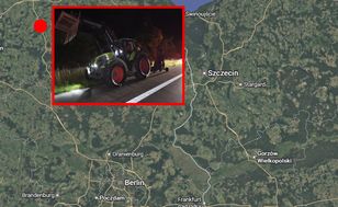 Traktor jechał wężykiem po niemieckiej autostradzie. Zatrzymano Polaka