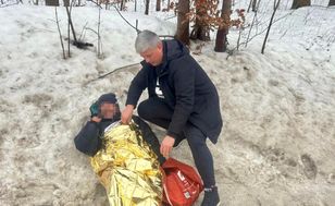 Leżał w rowie pod Radomiem. Miał szczęście