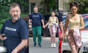 Jacek Rozenek na spacerze z żoną młodszą o 20 lat w Warszawie